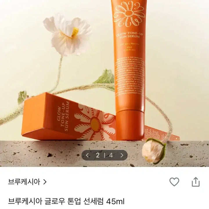 [BUNJANG] Brukechezia Tone Up Sun Serum 45ml / [미개봉] 브루케시아 톤업 선세럼 45ml