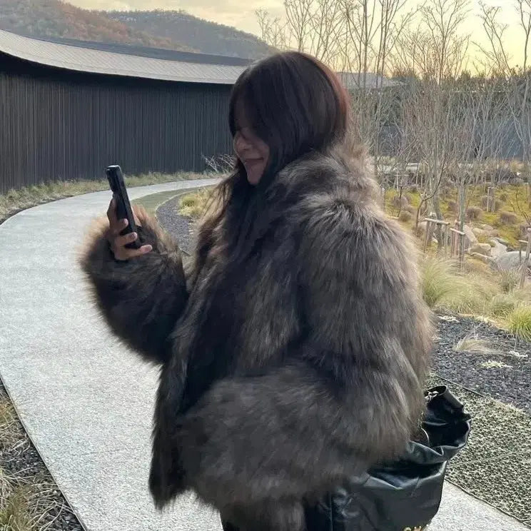 [BUNJANG] New York Nine Studio Moh Fur Jacket / 뉴욕나인스튜디오 모흐 퍼 자켓