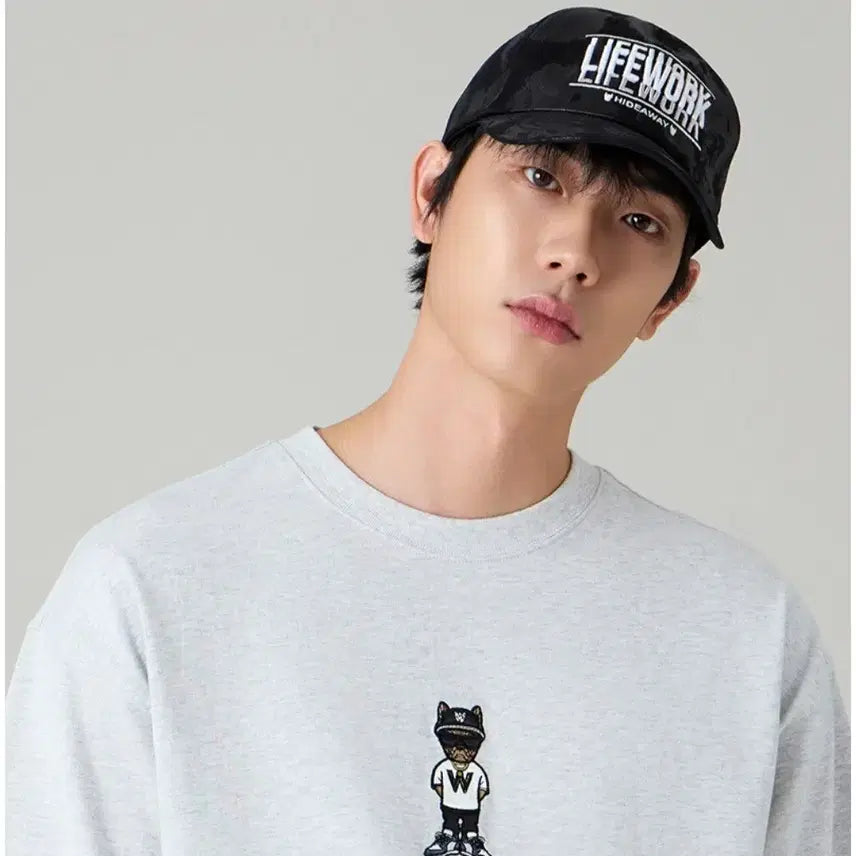 [BUNJANG] LifeWork Black Ball Cap / 라이프워크 블랙 볼캡 모자