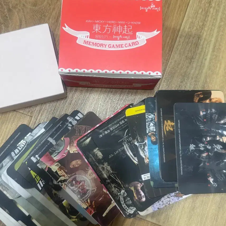 동방신기 메모리 게임 카드 + 포토카드