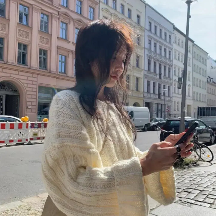 [BUNJANG] Smooth Mood Narke Sweater Cream / 스무드무드 Narke Sweater Cream