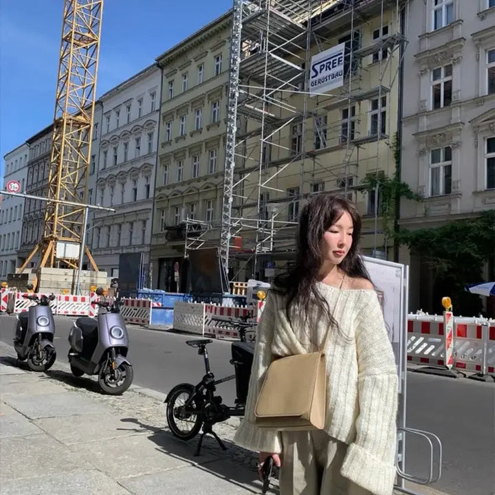 [BUNJANG] Smooth Mood Narke Sweater Cream / 스무드무드 Narke Sweater Cream