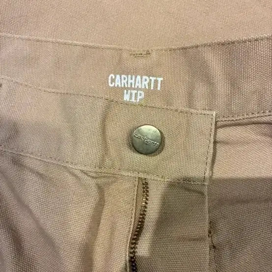 [BUNJANG] Carhartt WIP Single Knee Pants Beige / 칼하트 WIP 싱글니 팬츠 베이지  34x32