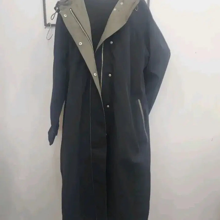 [BUNJANG] Second Floor Hooded Long Windbreaker / 세컨드 플로어 M사이즈/후드 롱 바람막이