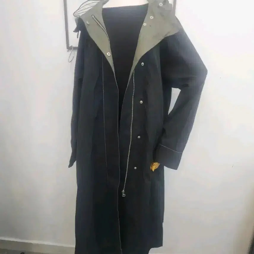 [BUNJANG] Second Floor Hooded Long Windbreaker / 세컨드 플로어 M사이즈/후드 롱 바람막이