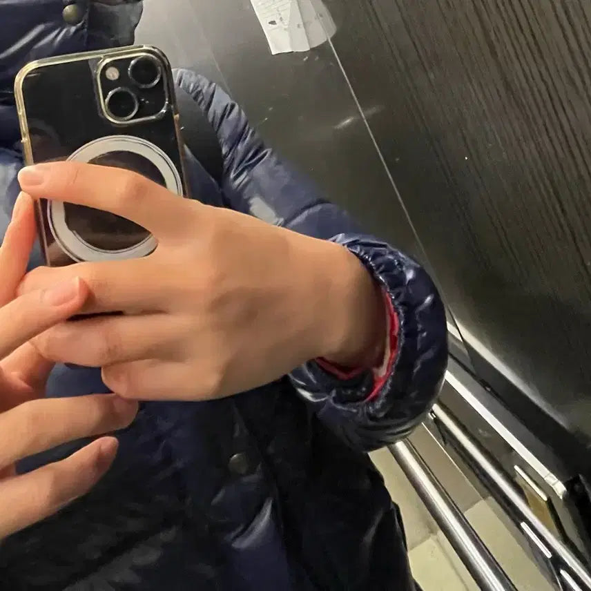 [BUNJANG] Polo Ralph Lauren Navy XL Padded Jacket / 시즌오프세일) 폴로 랄프로렌 유광 패딩