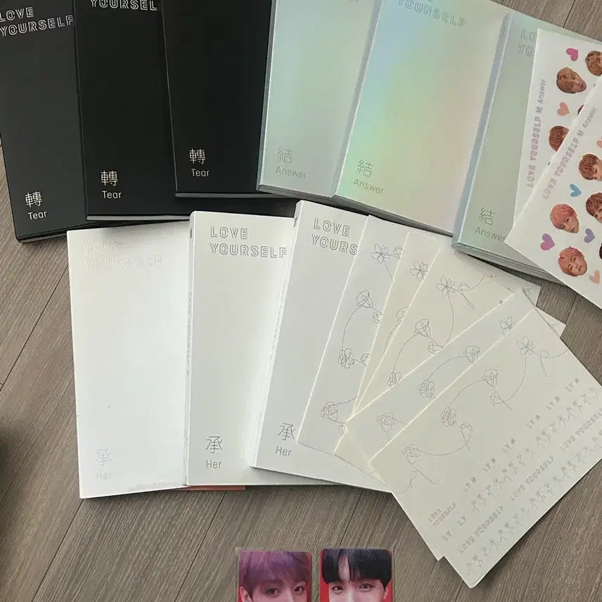 방탄 LOVE YOUR SLFE 풀세트 구성!! 포카포함