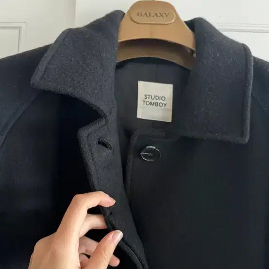 [BUNJANG] Studio Tomboy Black Long Coat / 스튜디오 톰보이 블랙 롱코트