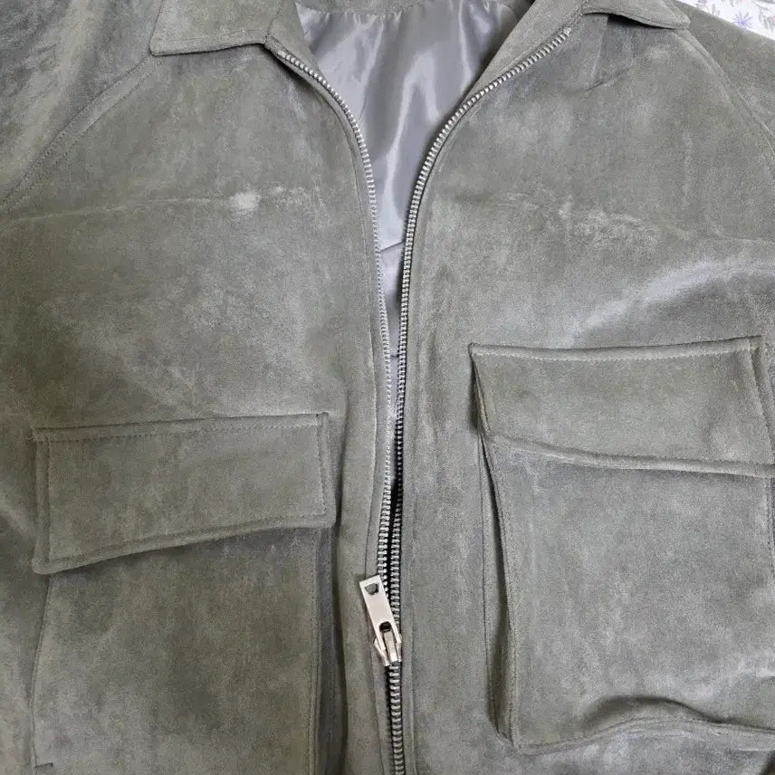 [BUNJANG] RAYGUN Suede Blouson Jacket / RAYGUN 스웨이드 블루종 자켓