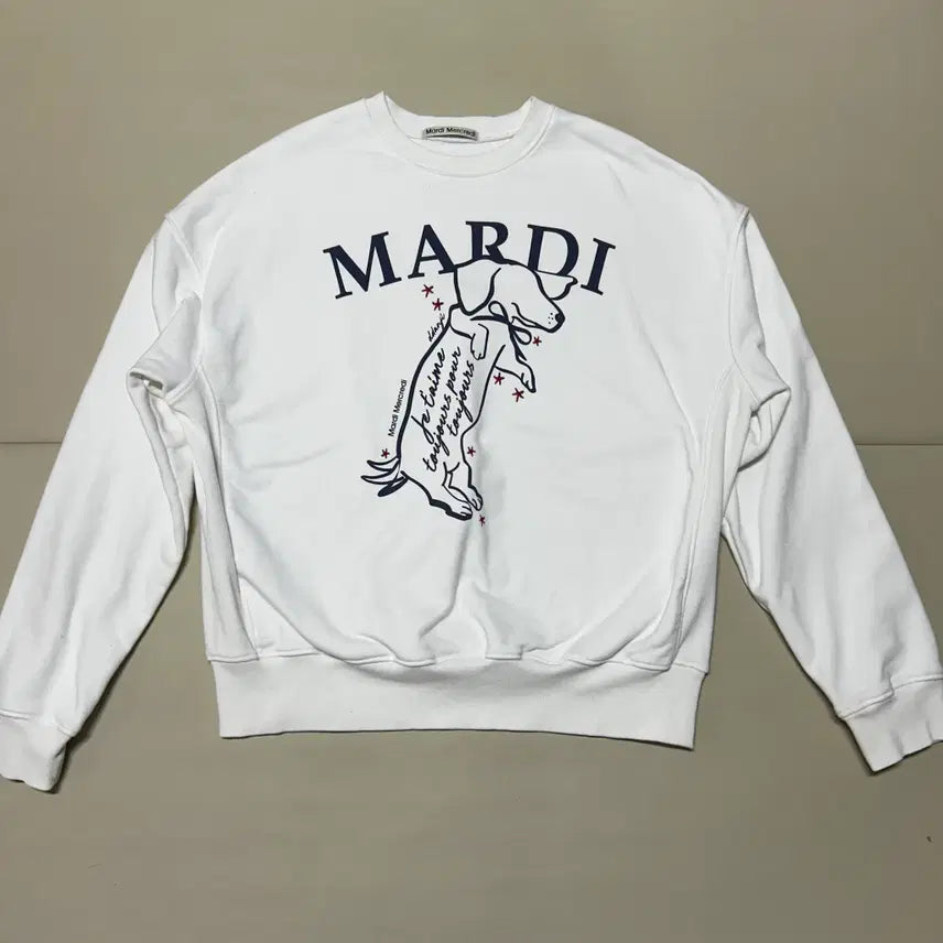 [BUNJANG] Mardi Mercredi Dog Oversized Sweatshirt / 마르디메크르디 강아지 맨투맨 F