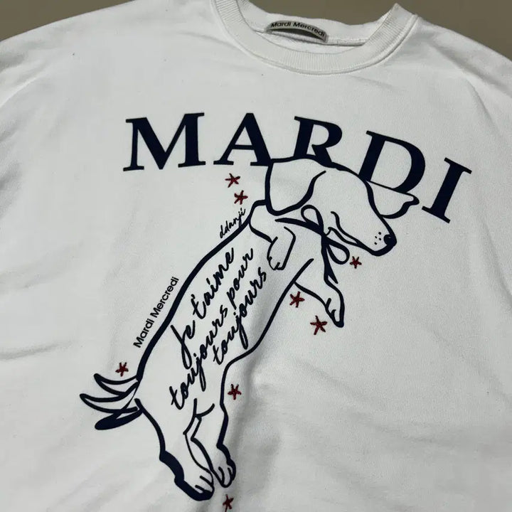 [BUNJANG] Mardi Mercredi Dog Oversized Sweatshirt / 마르디메크르디 강아지 맨투맨 F