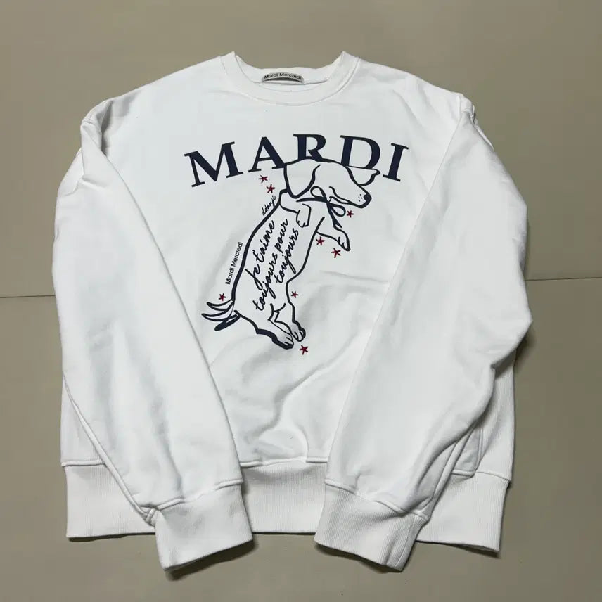 [BUNJANG] Mardi Mercredi Dog Oversized Sweatshirt / 마르디메크르디 강아지 맨투맨 F