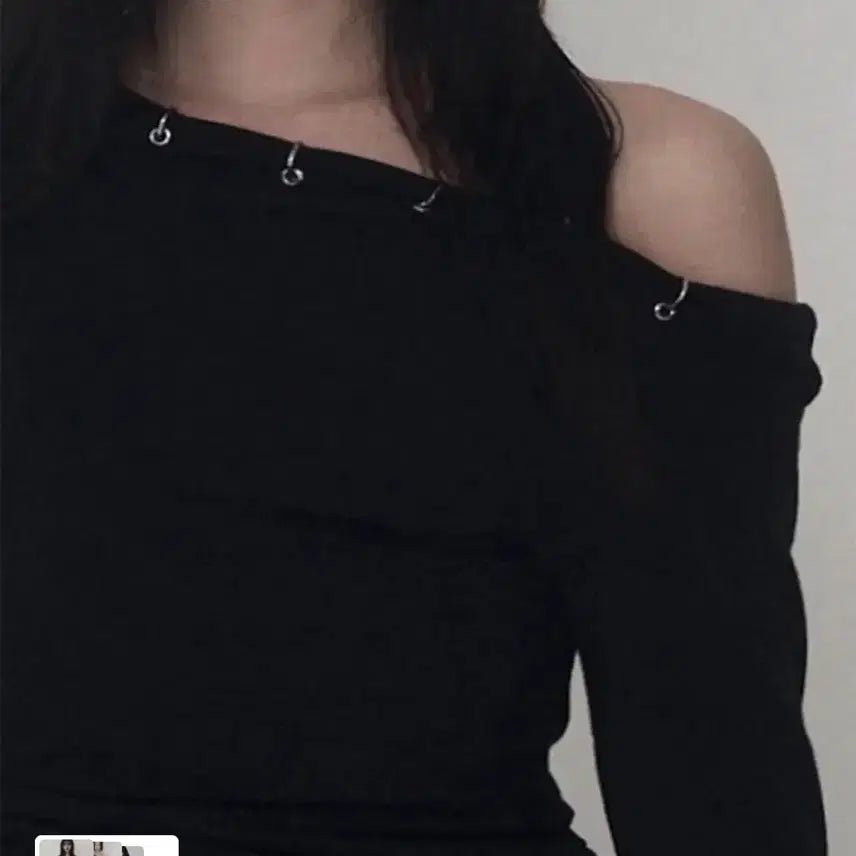 [BUNJANG] ATEEZ Piercing Drape Long Sleeve / 에트오소메 피어싱 드레이프 롱 슬리브