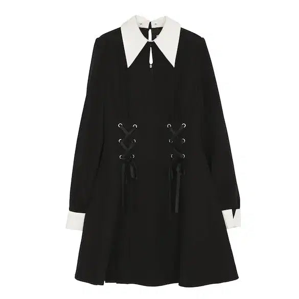 [BUNJANG] EATME Lace-Up Dress / EATME 레이스업 원피스 양산형 지뢰계 고스로리