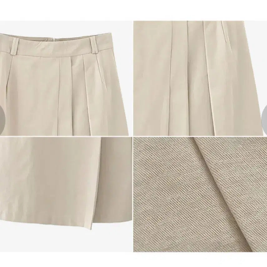 [BUNJANG] Ivory Pleated Skirt (Size L) / (새상품) 아이보리 주름 스커트  L size