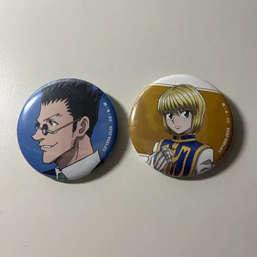 [BUNJANG] Hunter x Hunter Leorio &amp; Kurapika Can Badge / 헌터헌터 레오리오 크라피카 캔뱃지