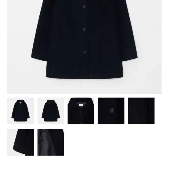 [BUNJANG] Celine & Leong Navy Hooded Coat / 셀리앤리옹 후드 코트 네이비