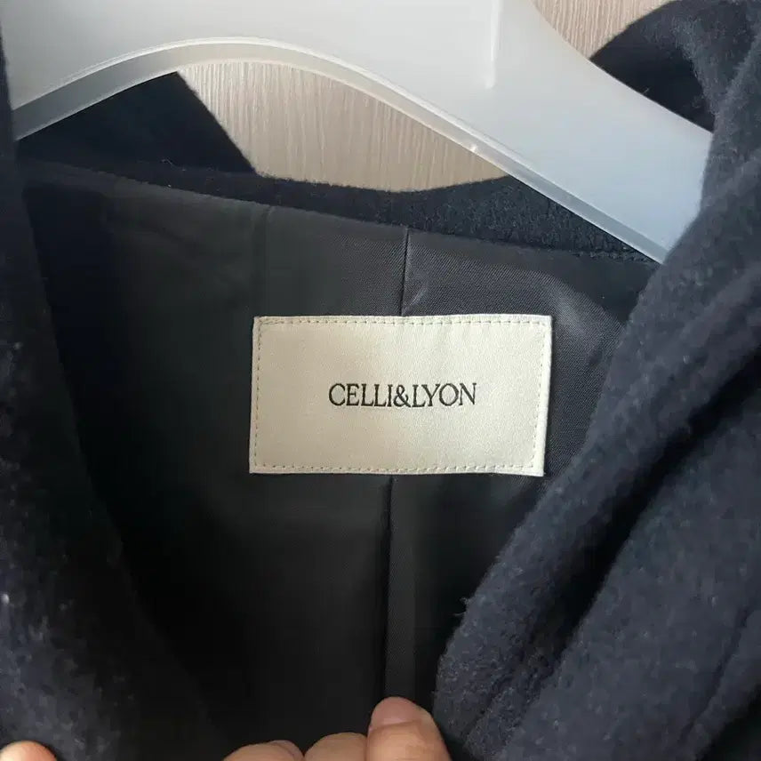 [BUNJANG] Celine & Leong Navy Hooded Coat / 셀리앤리옹 후드 코트 네이비