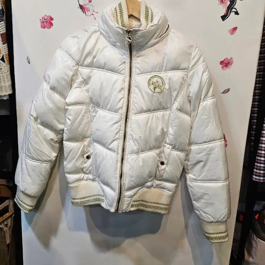 [BUNJANG] White Short Padded Jacket 90 / 화이트 숏 패딩 점퍼 90