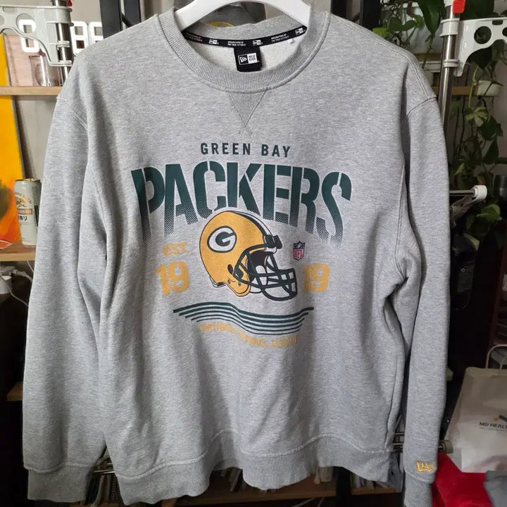 [BUNJANG] New Era Green Bay Packers Sweatshirt 105 / 뉴에라 그린베이 패커스 맨투맨 105