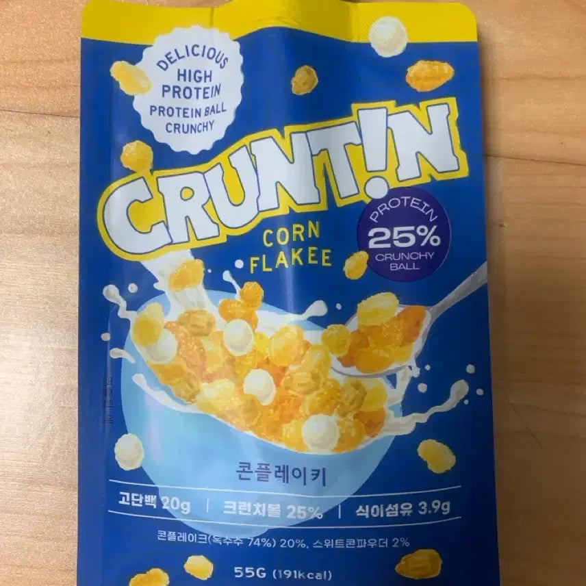 [BUNJANG] CrunTeam Protein Shake (Corn Flakes) 15-Piece / 크런틴 콘플레이키맛 단백질 쉐이크 낱개 15개