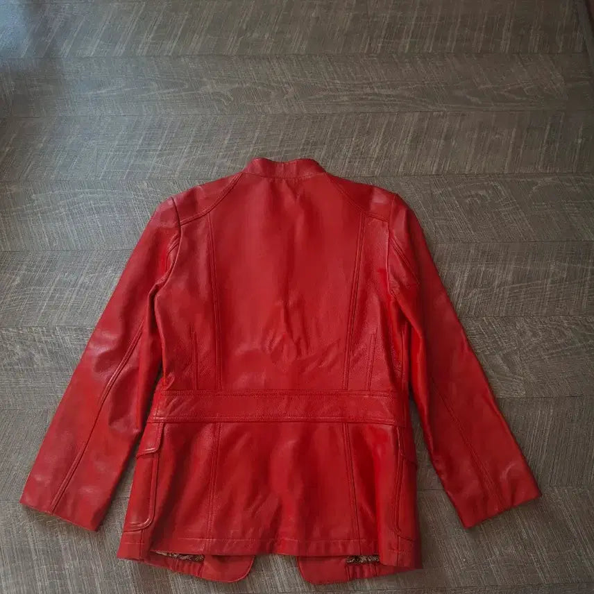[BUNJANG] Deep Red Leather Jacket / 딥레드 양가죽 자켓 양가죽 100%