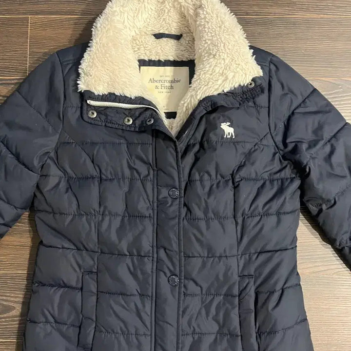 [BUNJANG] Abercrombie Navy Quilted Padded Jumper M / 아베크롬비 네이비 퀼팅 패딩 점퍼 M