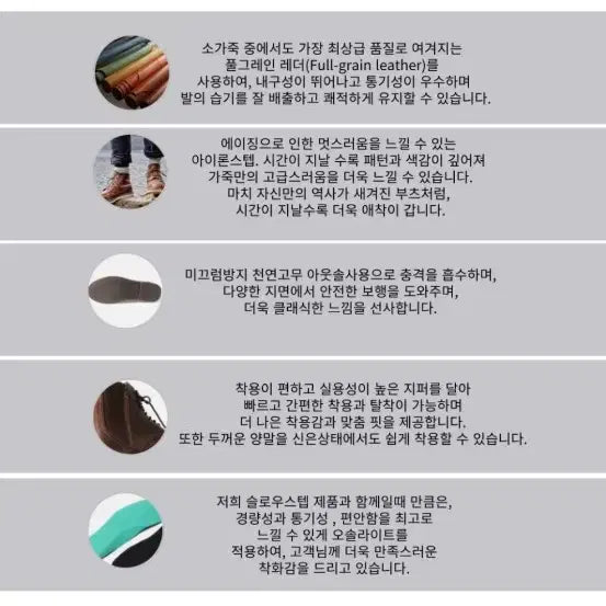 [BUNJANG] Slow Step IRON STEP1024 Brown Boots / [260] 슬로우 스텝 IRON STEP1024 브라운