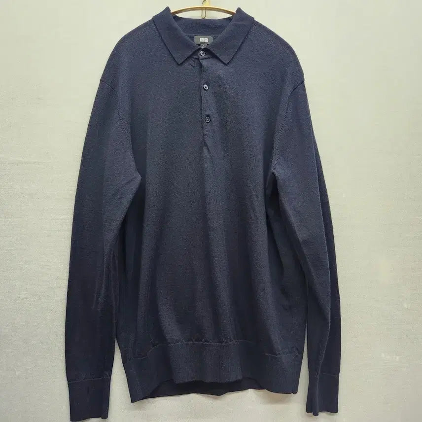 [BUNJANG] Uniqlo Knit Sweater L / 유니클로 모100% 카라 니트 L(L)