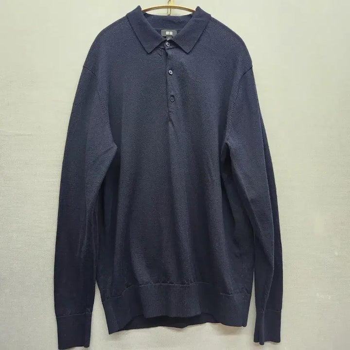 [BUNJANG] Uniqlo Knit Sweater L / 유니클로 모100% 카라 니트 L(L)