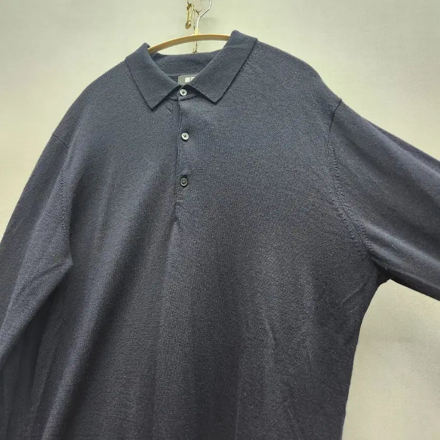 [BUNJANG] Uniqlo Knit Sweater L / 유니클로 모100% 카라 니트 L(L)