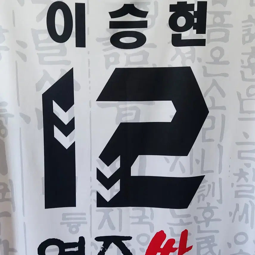 [SOLD OUT] 험멜 2XL FC여주 12이승현 훈민정음 반팔져지/유니폼. WH. A