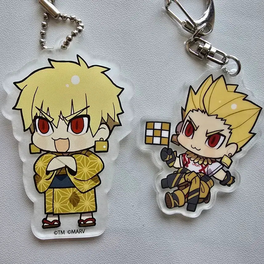 [BUNJANG] Fate Gilgamesh Acrylic Keyring Set / 페이트 길가메쉬 아크릴 키링 2종 세트