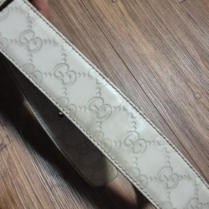 [BUNJANG] Gucci GG Logo Belt Ivory 90 / (28~31) 구찌 정품 GG 로고 벨트 아이보리 90사이즈