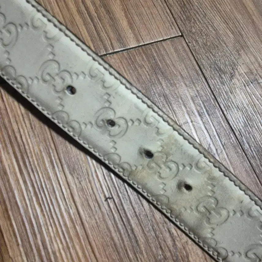 [BUNJANG] Gucci GG Logo Belt Ivory 90 / (28~31) 구찌 정품 GG 로고 벨트 아이보리 90사이즈