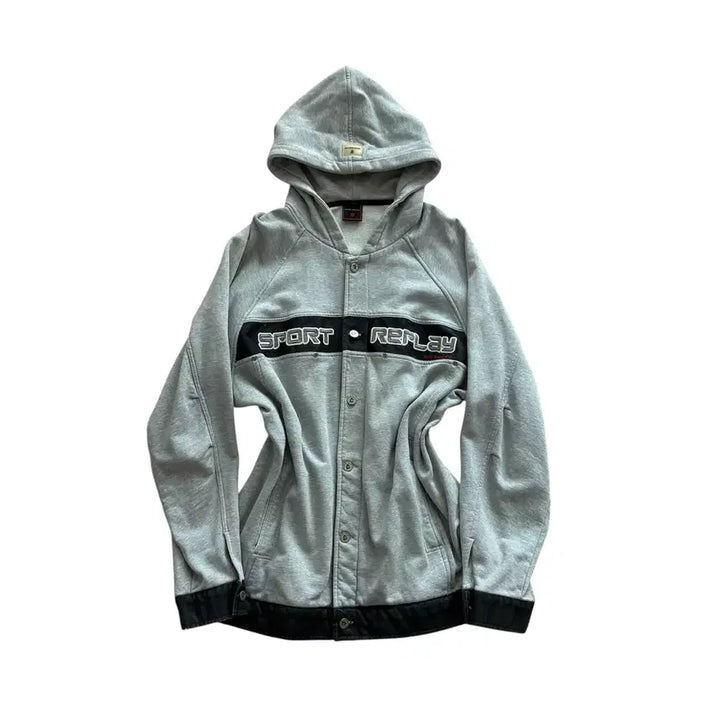 [BUNJANG] 90s Sport Replay Hoodie Jacket / [ 할인 ] 90s Sport replay 후드 자켓