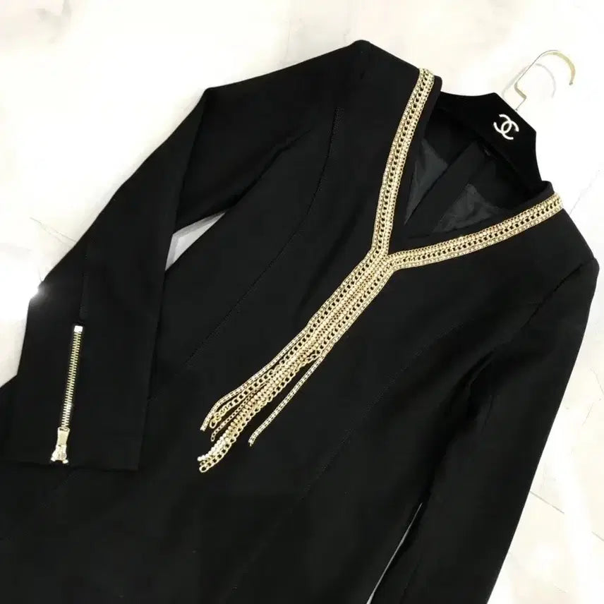 [BUNJANG] Imported Bead Chain Dress (Size 55-55.5) / 수입 비즈체인 원피스 55~55반