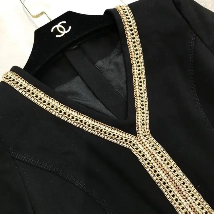 [BUNJANG] Imported Bead Chain Dress (Size 55-55.5) / 수입 비즈체인 원피스 55~55반