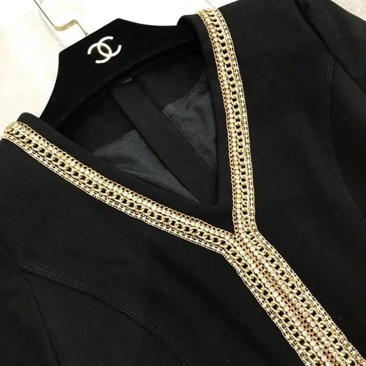 [BUNJANG] Imported Bead Chain Dress (Size 55-55.5) / 수입 비즈체인 원피스 55~55반