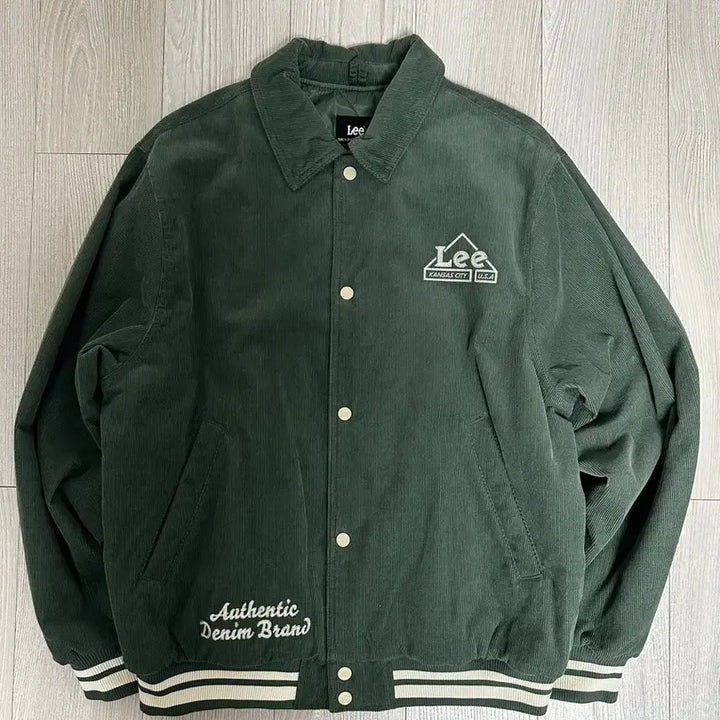 [BUNJANG] Lee Corduroy Varsity Jacket (Size L) / Lee 코듀로이 바시티 자켓