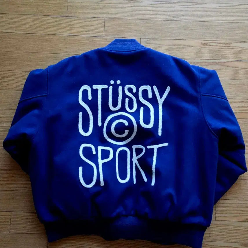 [BUNJANG] Stussy Sports Melton Varsity Jacket / [XL] 스투시 스포츠 멜튼 바시티 재킷