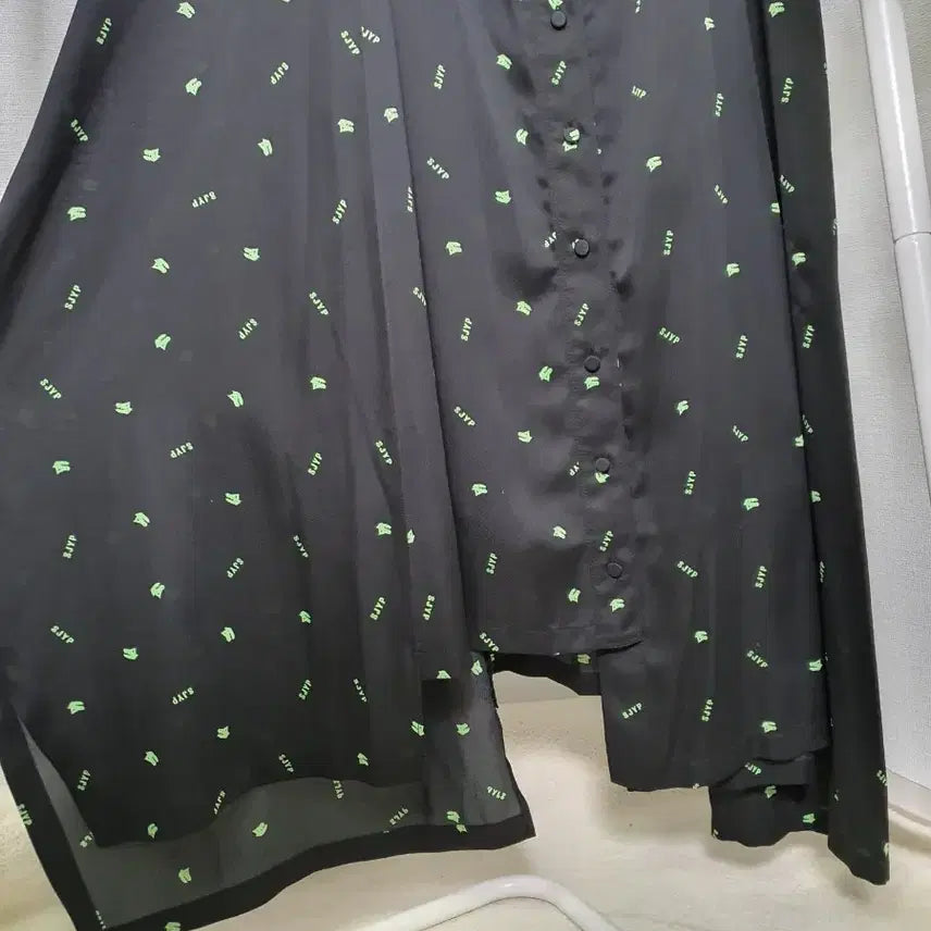 [BUNJANG] SJYP Dino Print Strapped Gored Dress / 한섬 sjyp 디노 프린트 스트랩 고어드 원피스