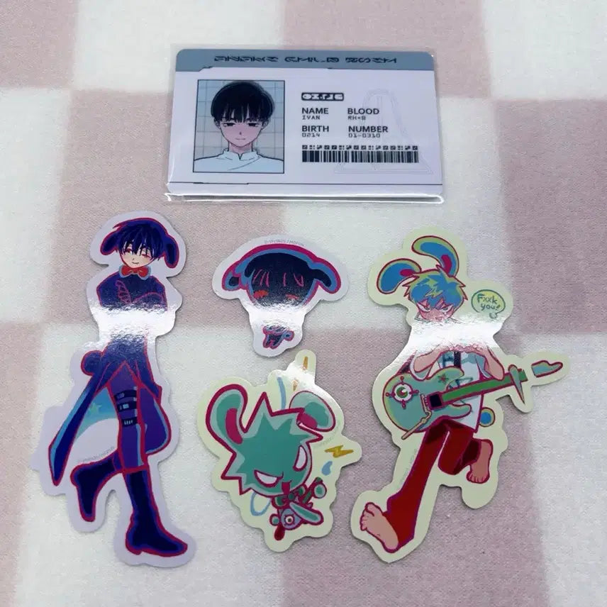 [BUNJANG] ATEEZ Ivan ID Card, Ivan Till Sticker Bundle Set / 일괄) 에이스테 이반 아이디 카드, 이반 틸 스티커