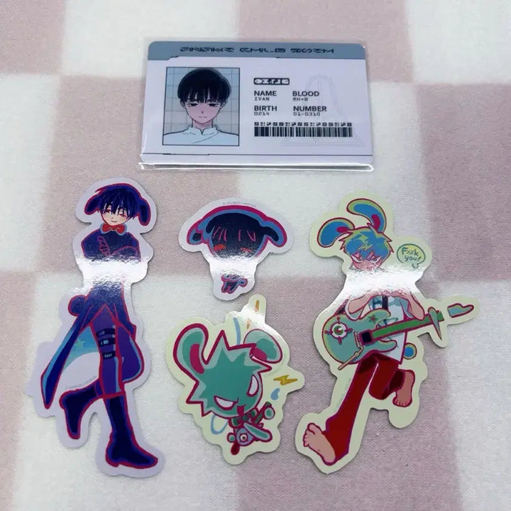 [BUNJANG] ATEEZ Ivan ID Card, Ivan Till Sticker Bundle Set / 일괄) 에이스테 이반 아이디 카드, 이반 틸 스티커