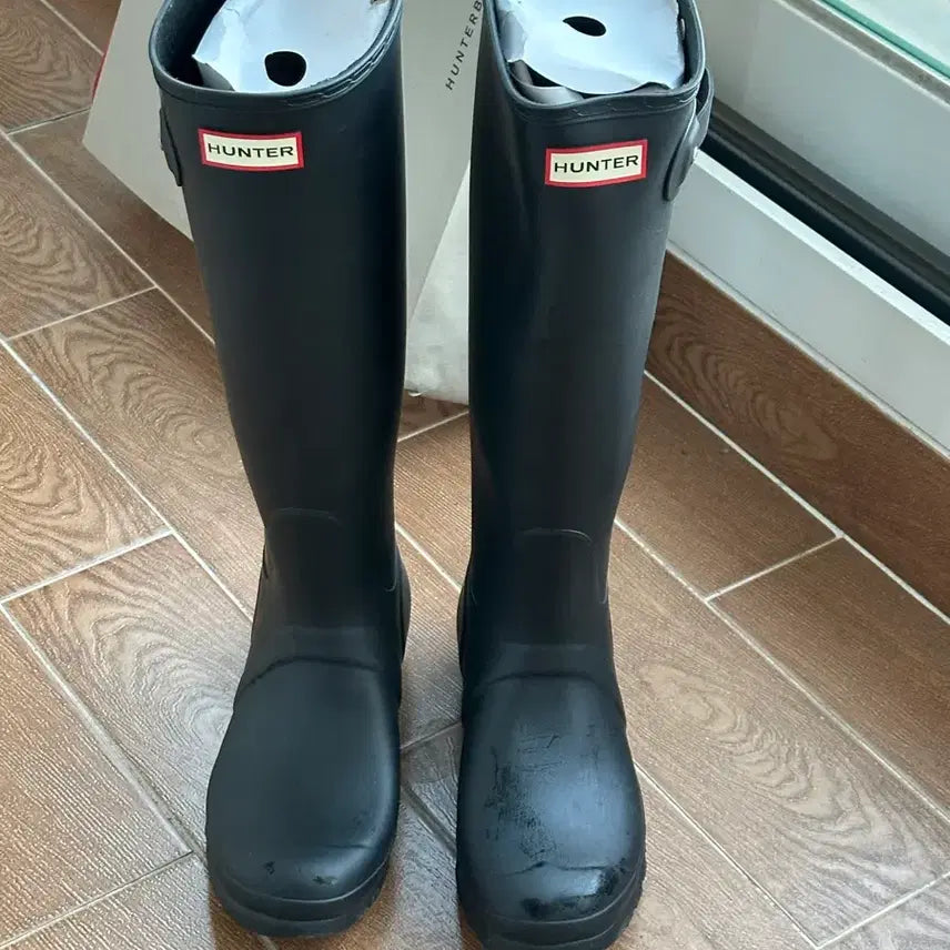 [BUNJANG] Hunter Original Tall Rain Boots Black 250mm / 헌터 오리지널 톨 레인부츠 블랙 WFT1000RMA 250mm