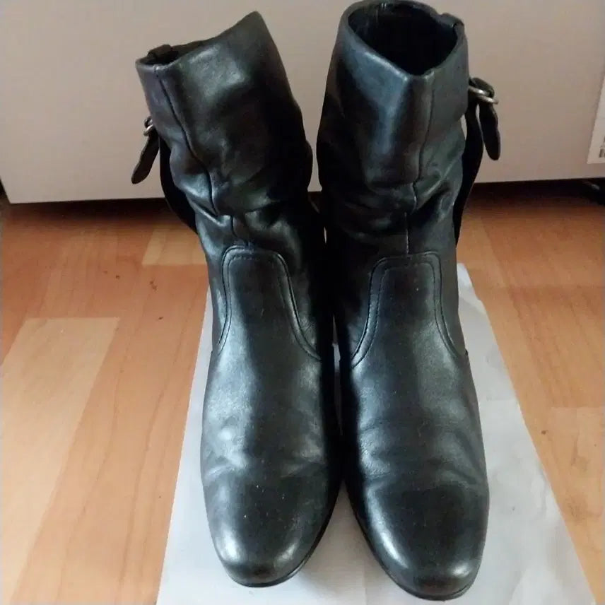 [BUNJANG] Genuine Leather Suede Boots / 천연 가죽 기모부츠