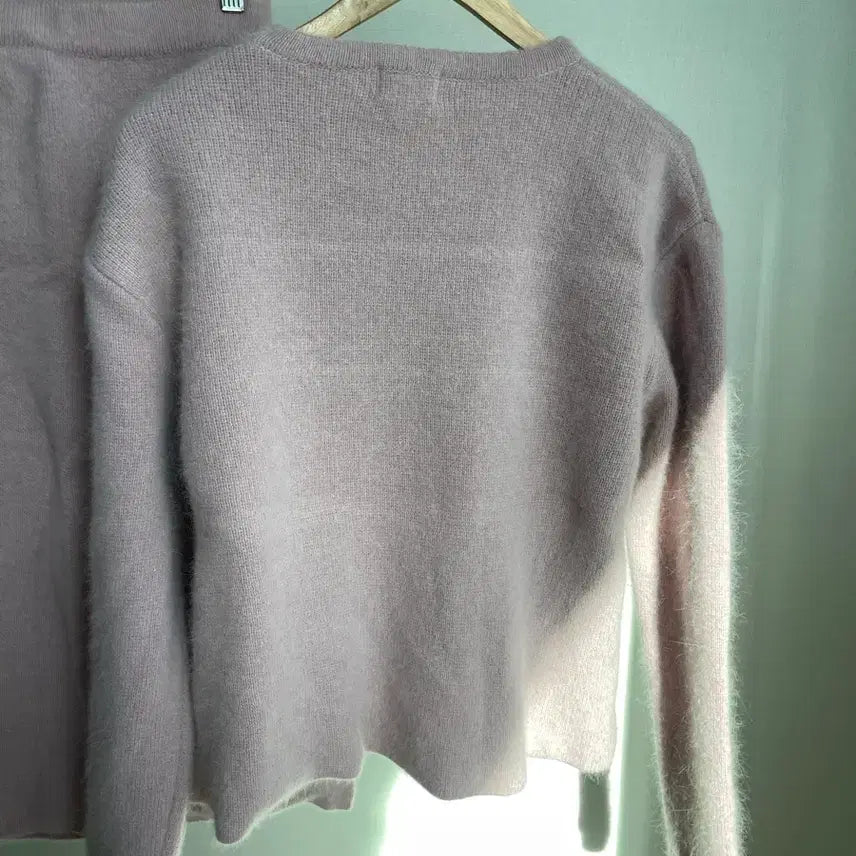 [BUNJANG] Street.P Pink Pocket Knit Two-Piece Set / Street.P 핑크 포켓 니트 투피스 셋업 치마 프리