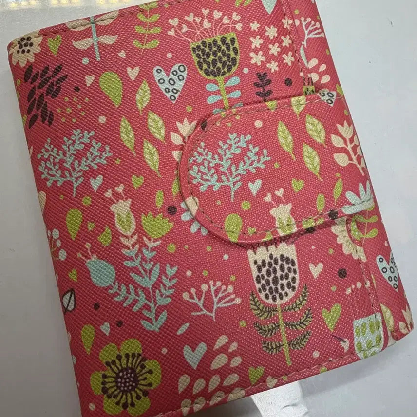 [BUNJANG] KissrLook Flower Pattern Bifold Wallet / 키스러Look 플라워 패턴 반지갑