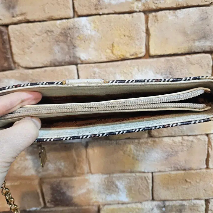 [BUNJANG] Daks Check Pattern Shoulder Bag / 닥스 숄더백 체크 패턴 체인 가방