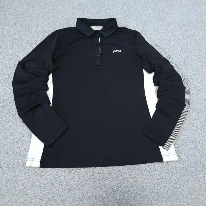 [BUNJANG] Pink Long Sleeve Polo Shirt / [90] 핑 긴팔 카라티